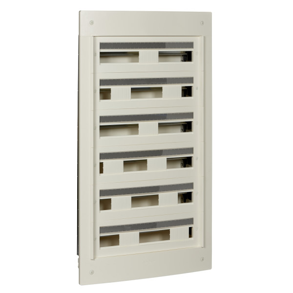 Pragma - coffret encastré 6 rangées 24 modules - 160A - sans porte - blanc