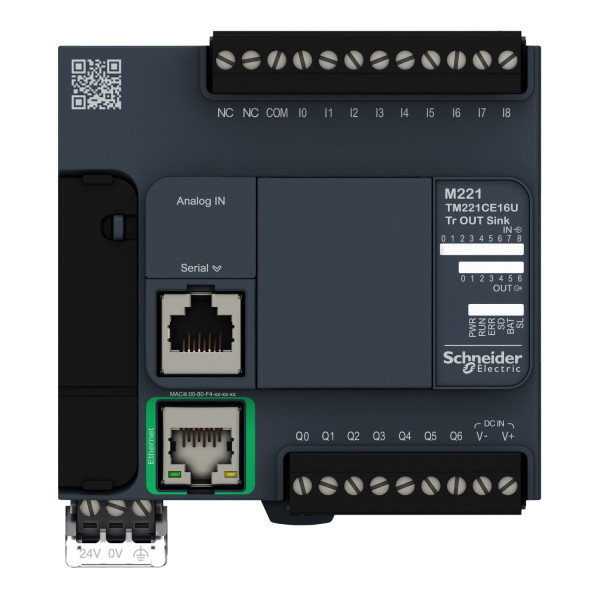 Controleur m221-16es tr.n pn ethernet