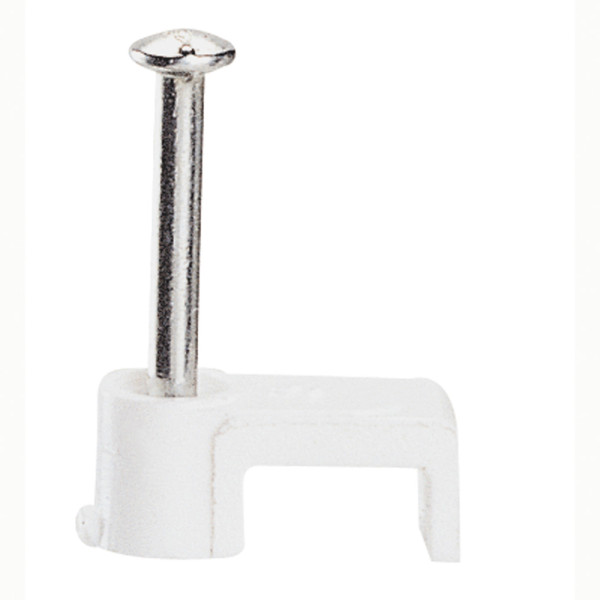 Attache Fixfor - câble méplat 2 x 0,75 mm² - blanc