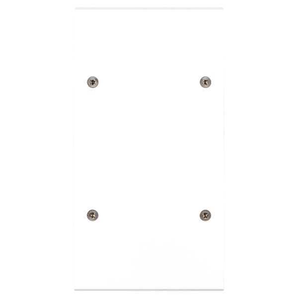 Façade confidence laiton blanc mat double verticale 1 basculeur ouverture pour chargeur double usb à vis