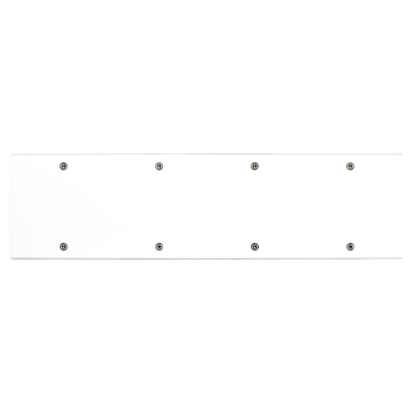 Façade confidence laiton blanc quadruple horizontale 3x1 prise schuko 1 media à vis
