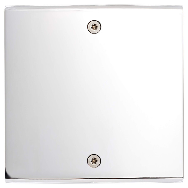 Façade confidence laiton chrome miroir simple knx 2 boutons +led +infra-rouge à vis