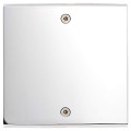 Façade confidence laiton chrome miroir simple knx 2 boutons +led +infra-rouge à vis