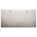 Façade confidence laiton nickel satiné double horizontale 1 prise schuko tvfmsat à vis