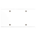 Façade confidence laiton blanc mat double horizontale 1 média prise schuko 2p+t vis