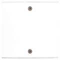Façade confidence laiton blanc simple knx 6 boutons +porte étiquette à vis