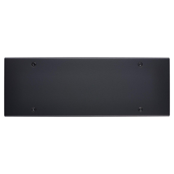 Façade confidence laiton noir mat triple horizontale 3x1 prise schuko à vis