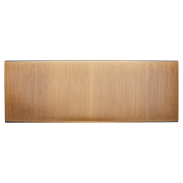 Façade Confidence Laiton  Vieux Bronze triple horizontale PC PC TV-FM-SAT sans vis (315-417M)