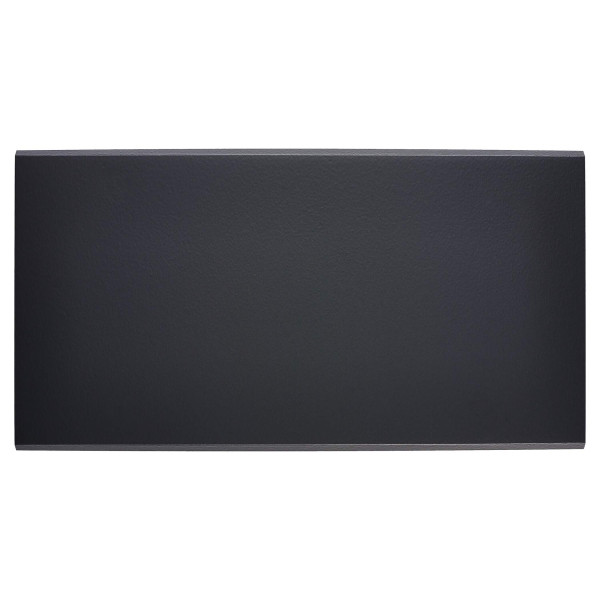 Façade confidence laiton noir mat double horizontale 1 bouton push+led 1 bouton push+led magnétique