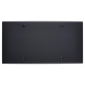 Façade confidence laiton noir mat double horizontale 2 boutons push+led 2 boutons push+led à vis