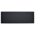 Façade confidence laiton noir mat triple horizontale prise schuko 2p+t ouverture pour chargeur double usb 1 tv vis