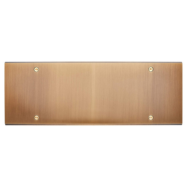 Façade confidence laitonà visieux bronze triple horizontale 3x1 prise schuko à vis