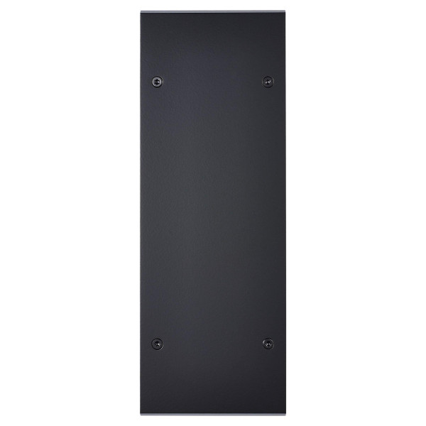 Façade confidence laiton noir mat triple verticale ouverture pour chargeur double usb 1 média 1 tv vis