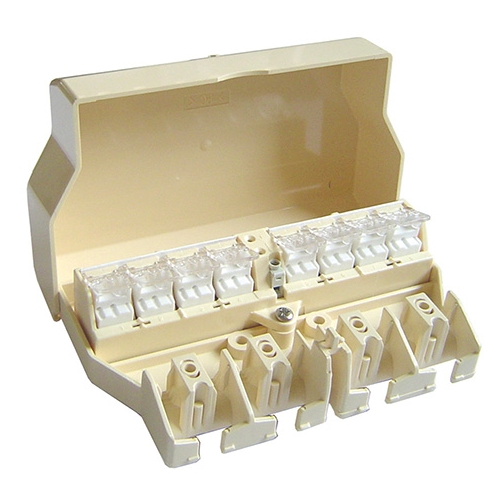 Mini-boitier exterieur pour bus de telereport ivoire