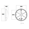 L'ebenoïd axiome t2 2500lm 24w 4000k hf+v tc noir