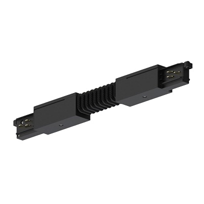 Coude flexible pour rail universel 3ph 7p noir