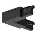 Coude gauche pour rail universel 3ph 7p noir