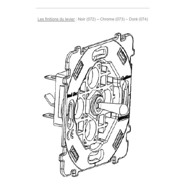 Mécanisme étroit long Acier 2 va et vient  (073-002G)