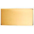 Façade Confidence Laiton  Or Miroir double horizontale 5 PUSH sans vis (185-421M)