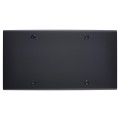 Façade confidence laiton noir mat double horizontale 1 tv ouverture pour chargeur double usb à vis