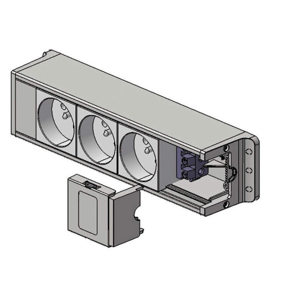 Planet Wattohm - Bloc composé de 3 x 2P+T - 202,5 mm