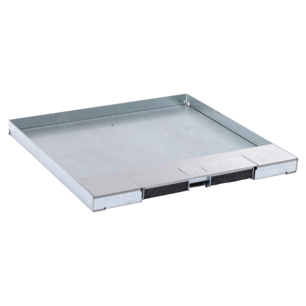 Couvercle boite affleurante metal finition inox 16/24m