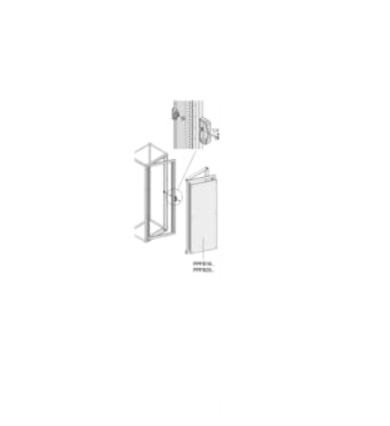 Support plastron pivotant h=2000mm l=600mm (x1)