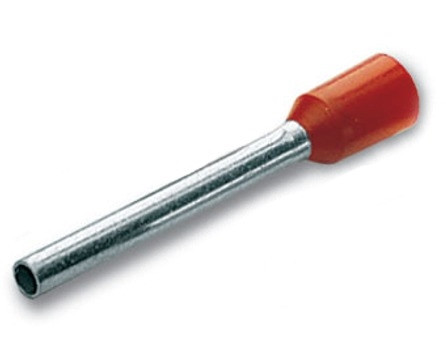 PKD110 - Embout de câblage 1 mm² simple longueur 10 mm rouge