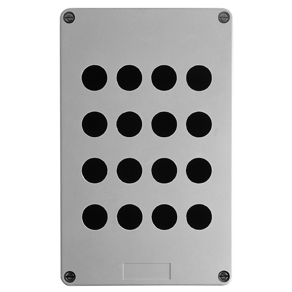 boîte à boutons vide XAPA plastique 16 perçages en 4 colonnes