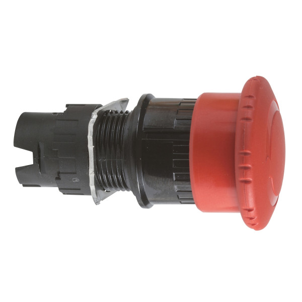 tête pour bouton poussoir diam 30 mm tourner pour déverrouiller diam 16 rouge