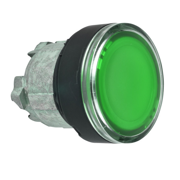 Harmony tête de bouton poussoir lumineux - Ø22- pour insertion étiquette - vert