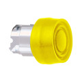 Harmony tête de bouton poussoir + capuchon IP66 - Ø22 - jaune