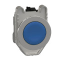 Harmony xb4 - bouton poussoir à impulsion - ø22 - flush - bleu - 1f - vis étrier