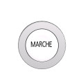 Harmony xb4 - tête bouton poussoir à impulsion - ø22 - flush - marqué - blanc