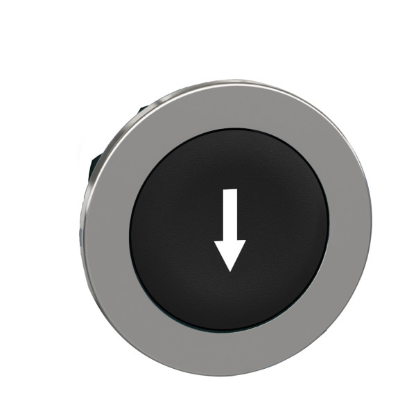 Harmony xb4 - tête bouton poussoir à impulsion - ø22 - flush - marqué - noir