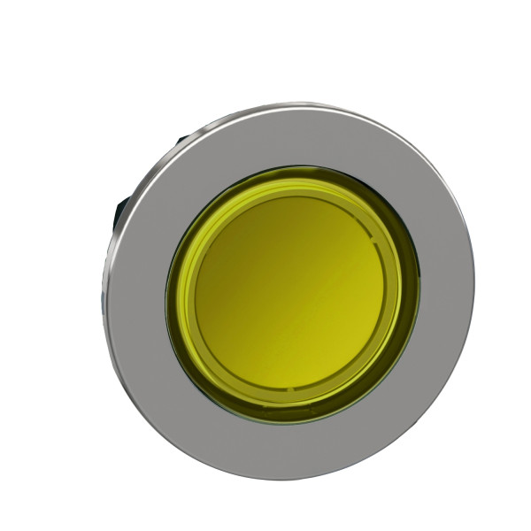 Harmony xb4 - tête bouton poussoir à impulsion - ø22 - flush - pour étiq - jaune