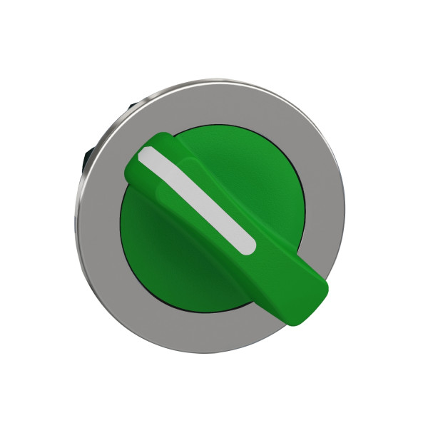 Harmony xb4 - tête bouton tournant manette - ø22 - flush - 2 posit fixes - vert