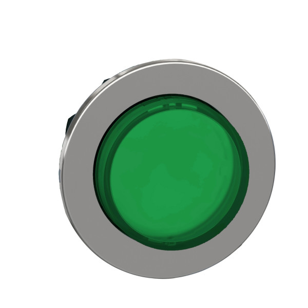 Harmony xb4 - tête bouton poussoir lum del - ø22 - flush - dépassant - vert