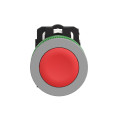 Harmony xb5 - bouton poussoir à impulsion - Ø22 - col flush grise - rouge - 1o