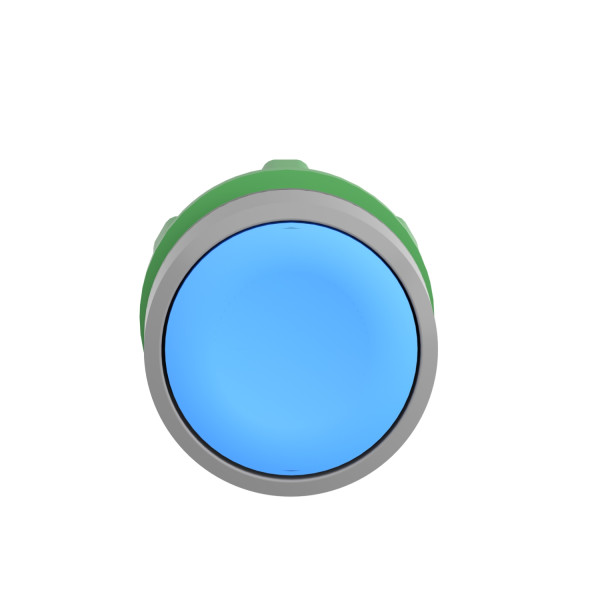 Harmony xb5 - tête de bouton poussoir à impulsion - Ø22 - col grise - bleu