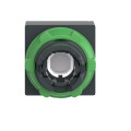 Harmony tête pour bouton-poussoir lumineux carré - Ø22 - pour étiquette - vert