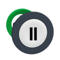 Harmony xb5 - tête bouton poussoir à impulsion - ø22 - flush - marqué - blanc
