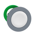Harmony xb5 - tête bouton poussoir - Ø22 - col flush grise - blanc