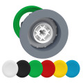 Harmony xb5 - tête de bouton poussoir - Ø22 - col flush grise - 6 couleurs