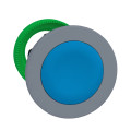 Harmony xb5 - tête bouton pousser-pousser - Ø22 - col flush grise - bleu