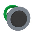 Harmony xb5 - tête bouton poussoir - Ø22 - col flush grise - dépassant - noir
