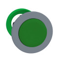 Harmony xb5 - tête bouton poussoir - Ø22 - col flush grise - dépassant - vert