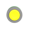 Harmony xb5 - tête bouton poussoir - Ø22 - col flush grise - dépassant - jaune