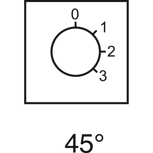 ETIQUETTE POUR COMMUTATEUR A CAME 0 A 3 46 X 46 MM