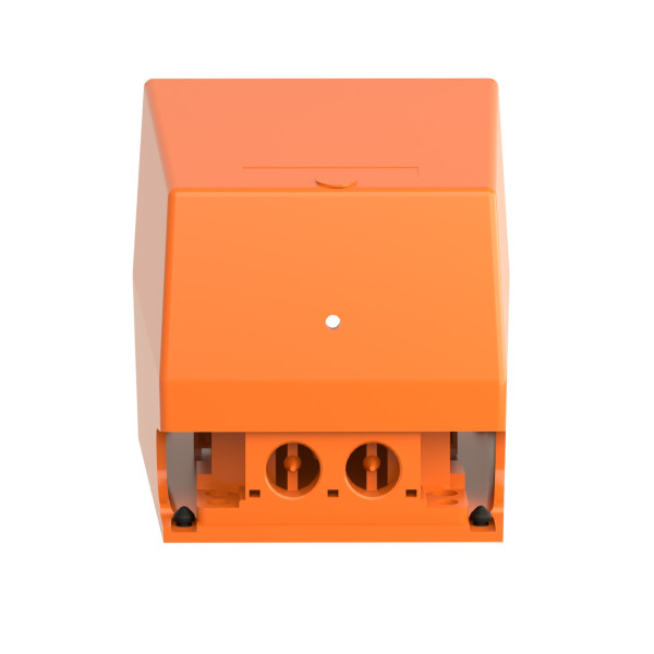 interrupteur à pied simple XPER avec capot métallique orange 2O plus 2F